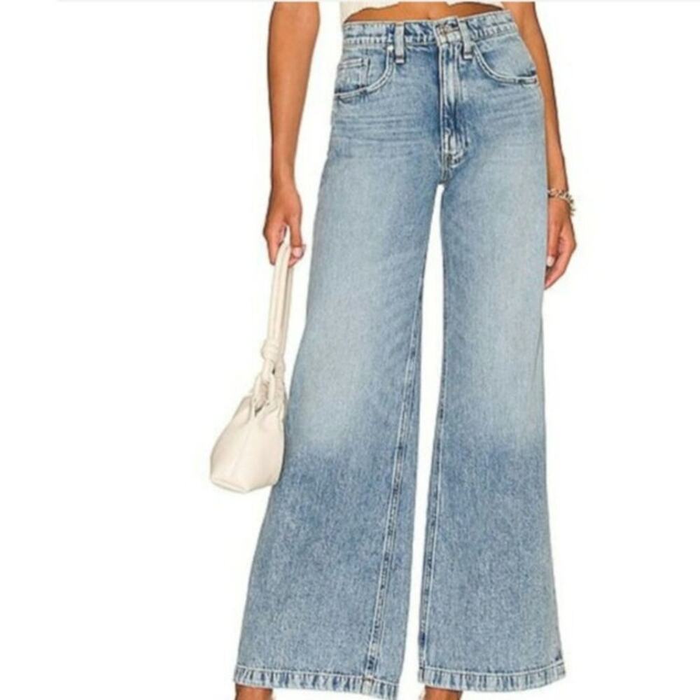 Hudson Jodie High Waist Loose Wide Leg Jeans Size: 25